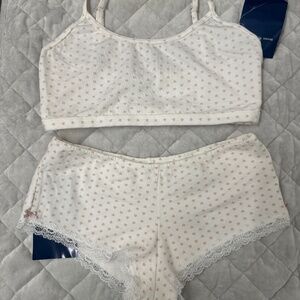 Brandy Melville pink heart set